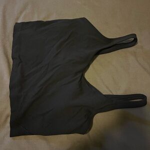 Lululemon Athletica Black Fitted Crop Tank Top